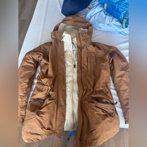 Columbia Tan Hooded Interchange Jacket
